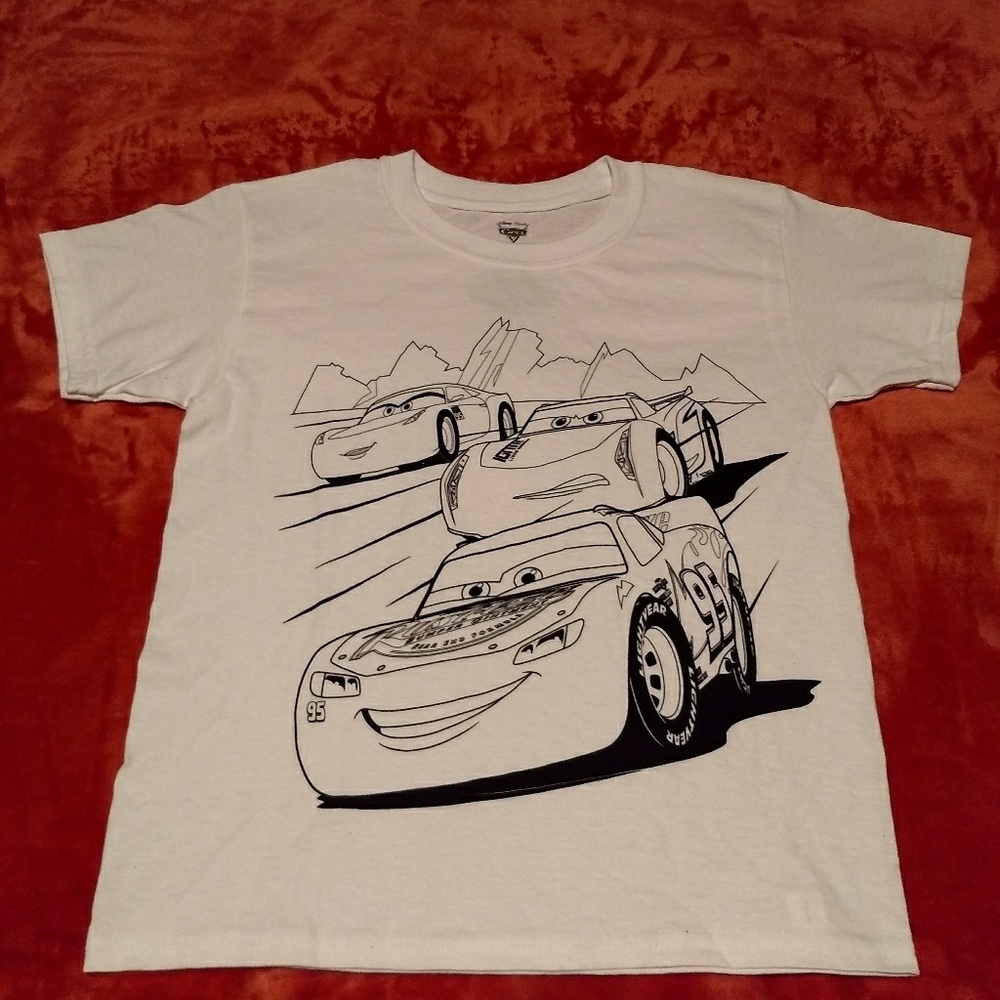 NWOT Cars (Color Your Own T-Shirt)